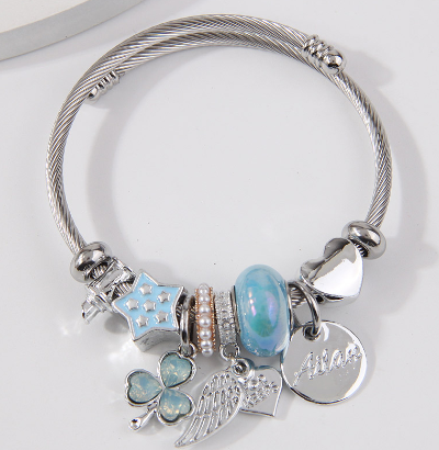 Adjustable Titanium Bracelet - Blue