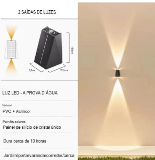 Solar LED Wall Light Image 1
