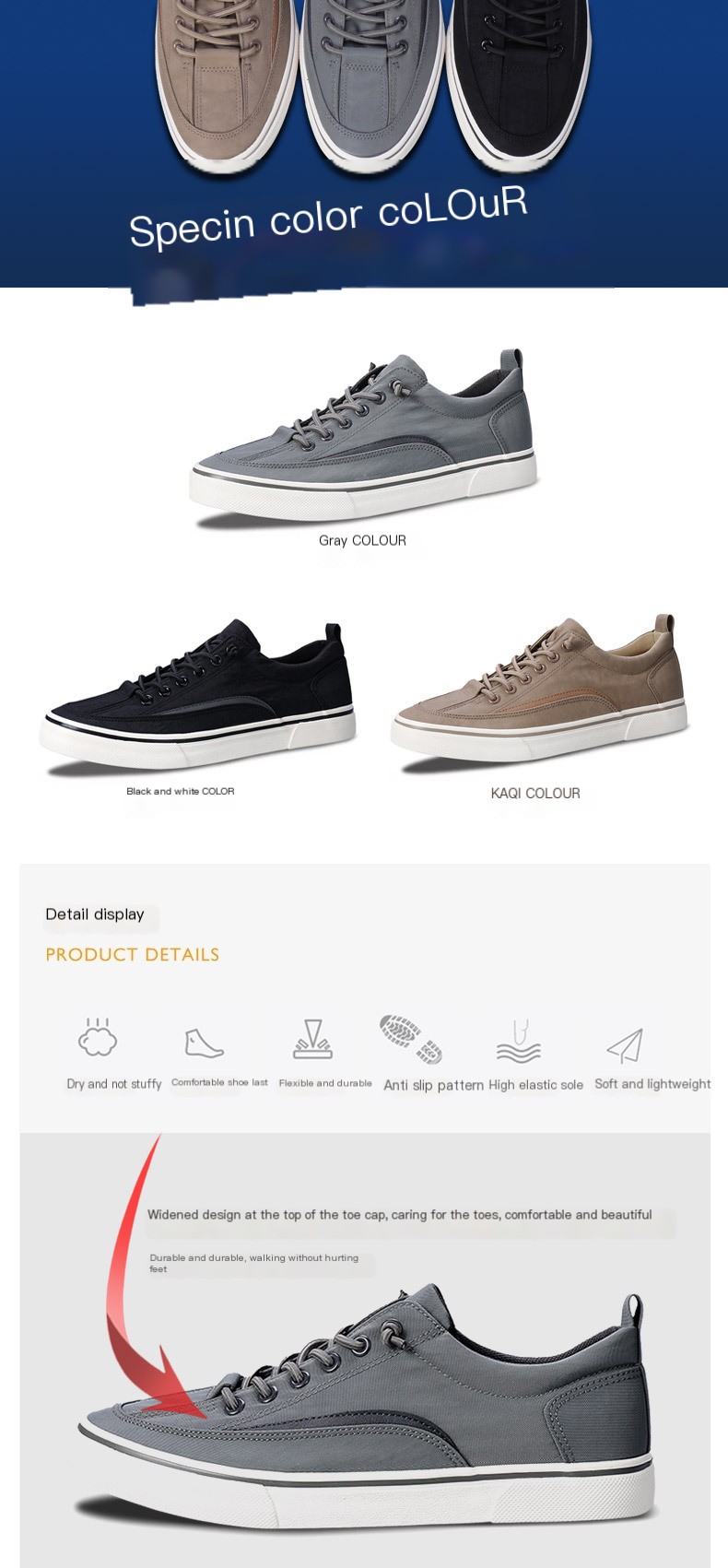 Men's Canvas Shoes Image 5