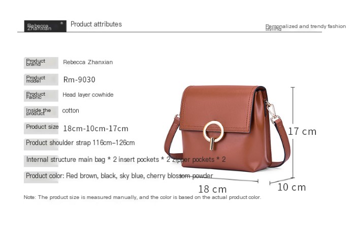 Fashionable Wide Strap Small Bag