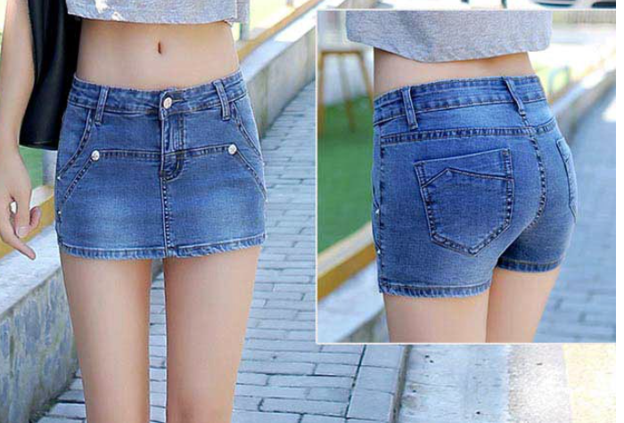 Denim Shorts Image 5