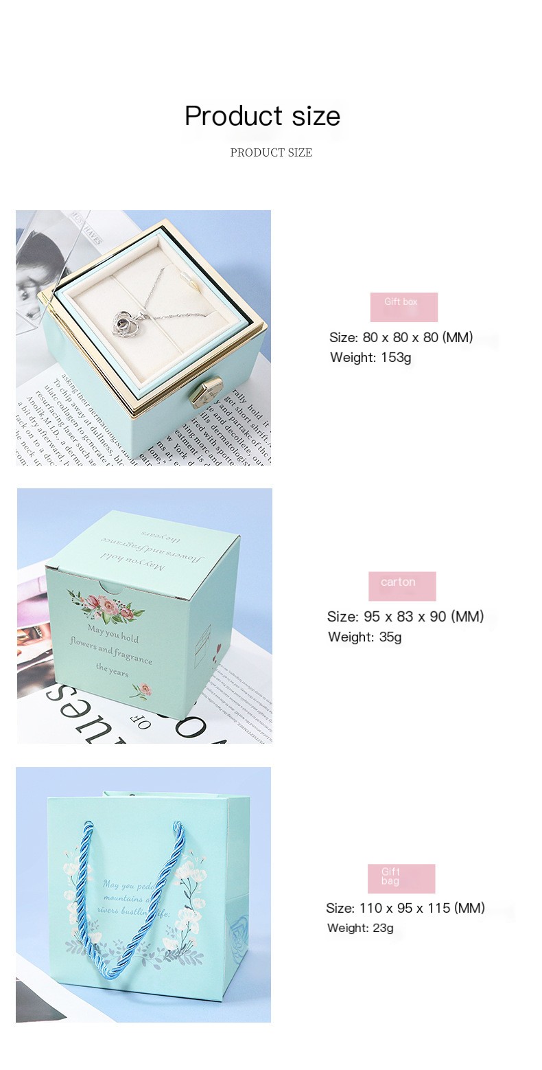 Rose Flower Jewelry Box