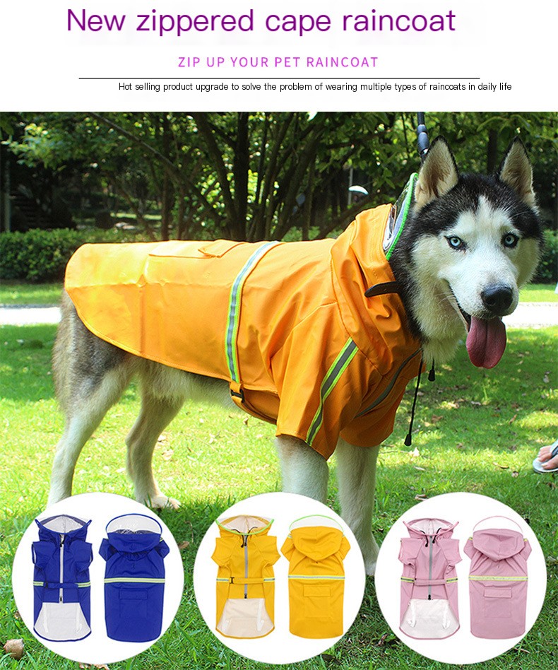 Dog Raincoat Blue