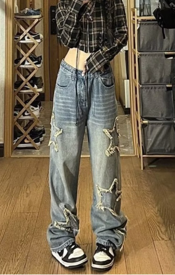Embroidered Jeans Image 3