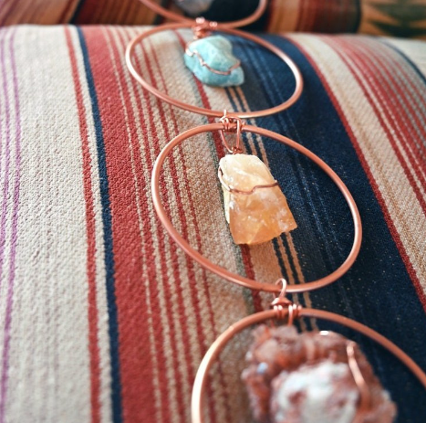 Raw Crystal 7 Gemstone Wall Decor Image 2