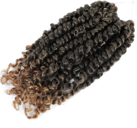 Different color options for Jerry curl crochet hair extension