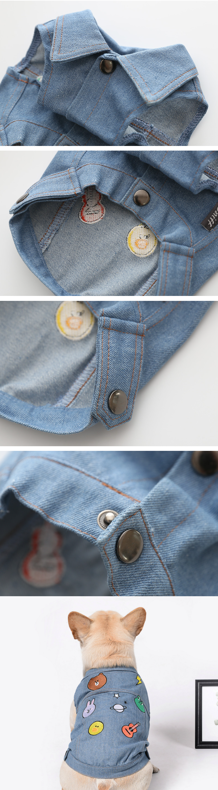 Pet Denim Vest 3