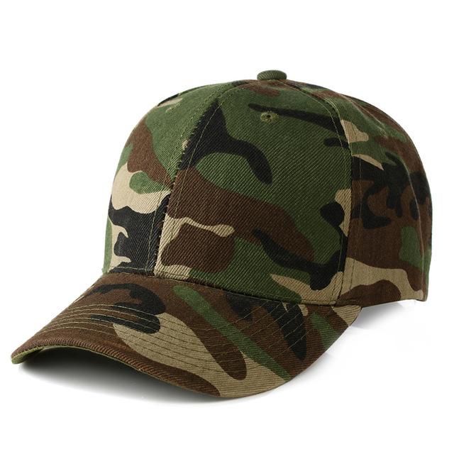 Camo Baseball Cap in Action