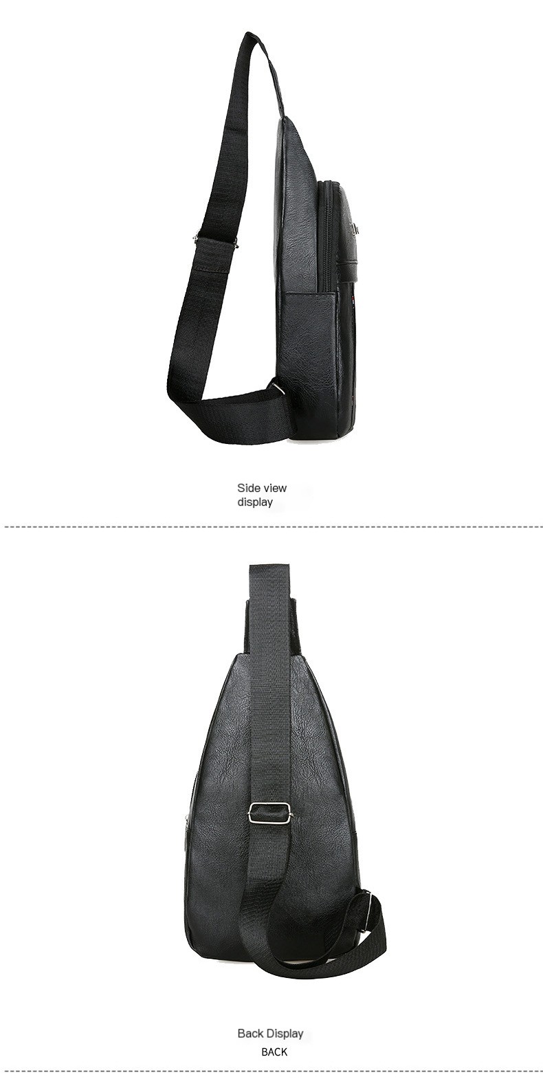 Men's PU Chest Bag - Image 4