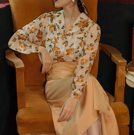 Office Chiffon Shirt Style Details