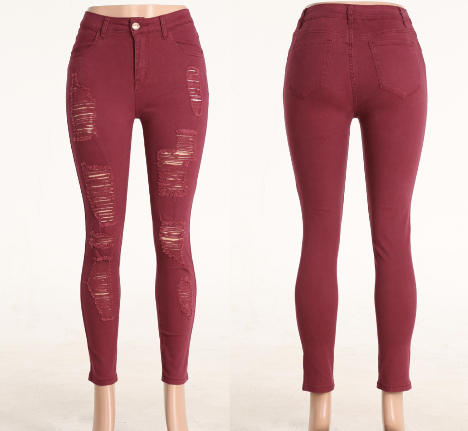 Ripped Denim Pants Image 3