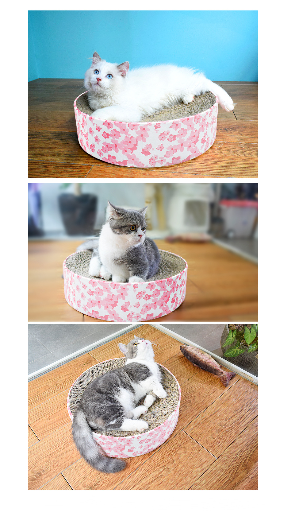 Round Corrugated Cat Scratcher