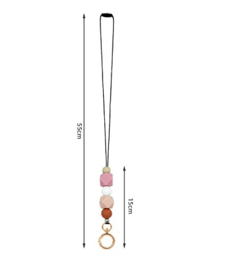 Silicone Badge Keychain Lanyard Style 1