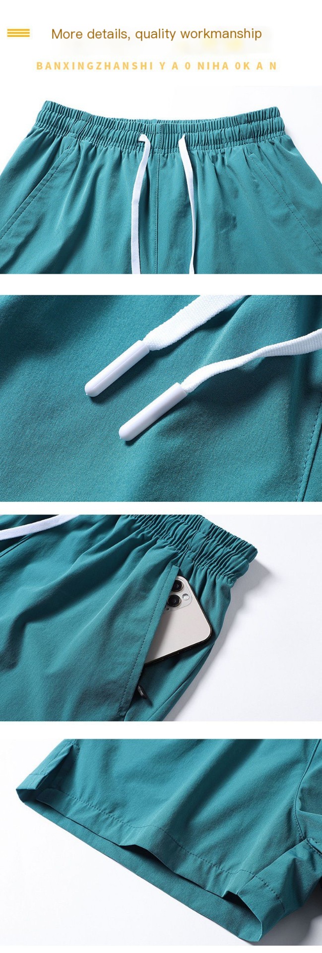 Lightweight Ice Silk Sports Shorts Image 4