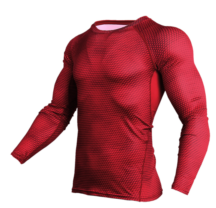 Men's 3D Printed Long Sleeve Compression Shirt 2