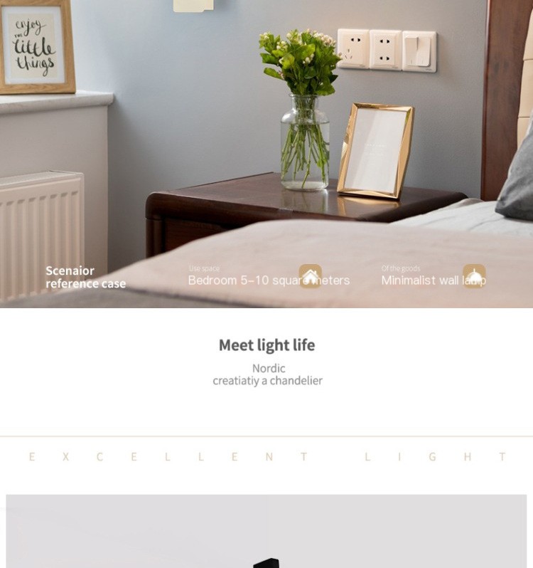 Minimalist Bedroom Wall Lamp 3