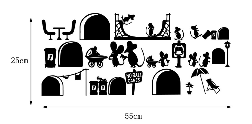Mouse Wall Stickers