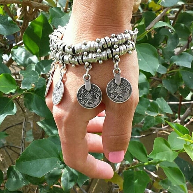 Stylish Bohemian Bracelet - Silver