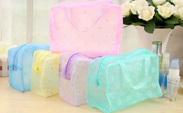 Waterproof Cosmetic Bag Floral Pattern