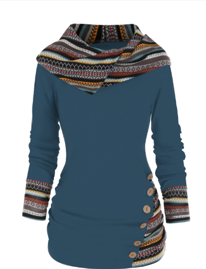 Knitted Long Sleeve Button Top