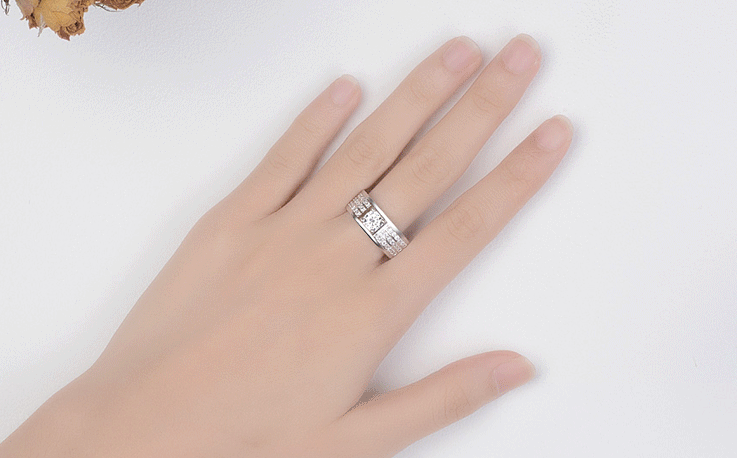 Moissanite Men's Ring - Image 3