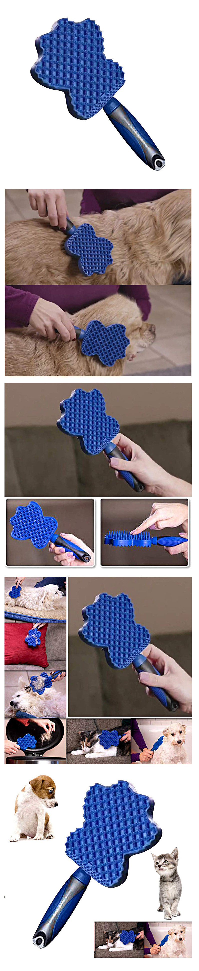 Groom Glider Pet Silicone Brush