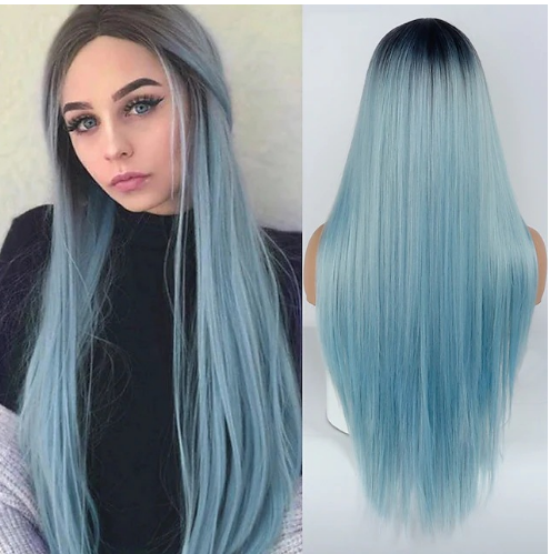 Gradient Long Straight Hair 2