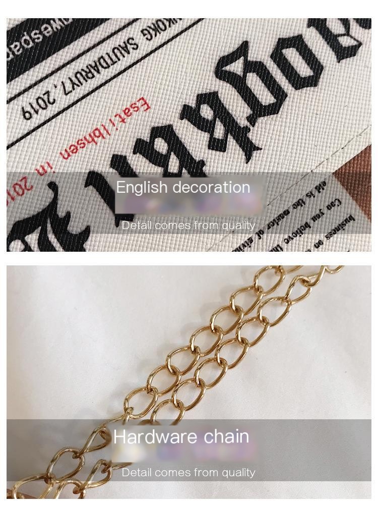 Fashionable Letter Design Bag