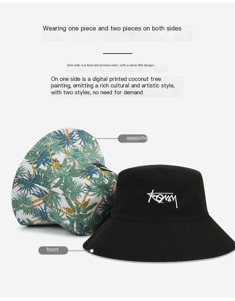 Men's Reversible Hawaiian Bucket Hat 3
