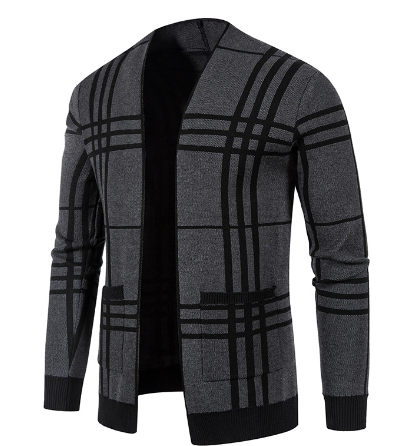 Black Knit Winter Coat