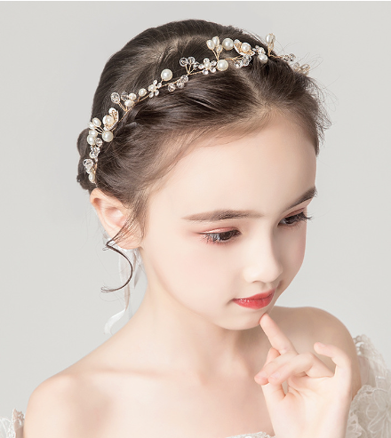 Gold Pearl Headband