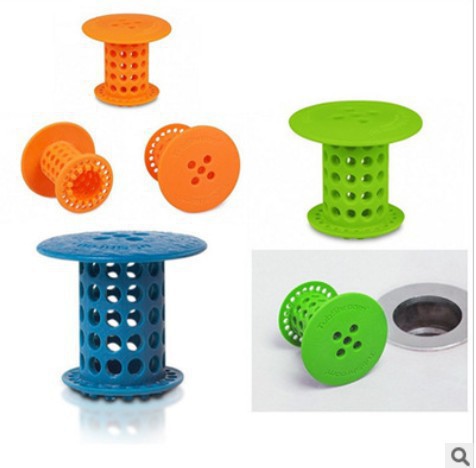 Pool Hair Anti-Clogging Device - Orange