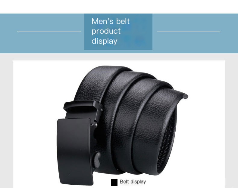 Men's Luxury Belt - Four-sided Black