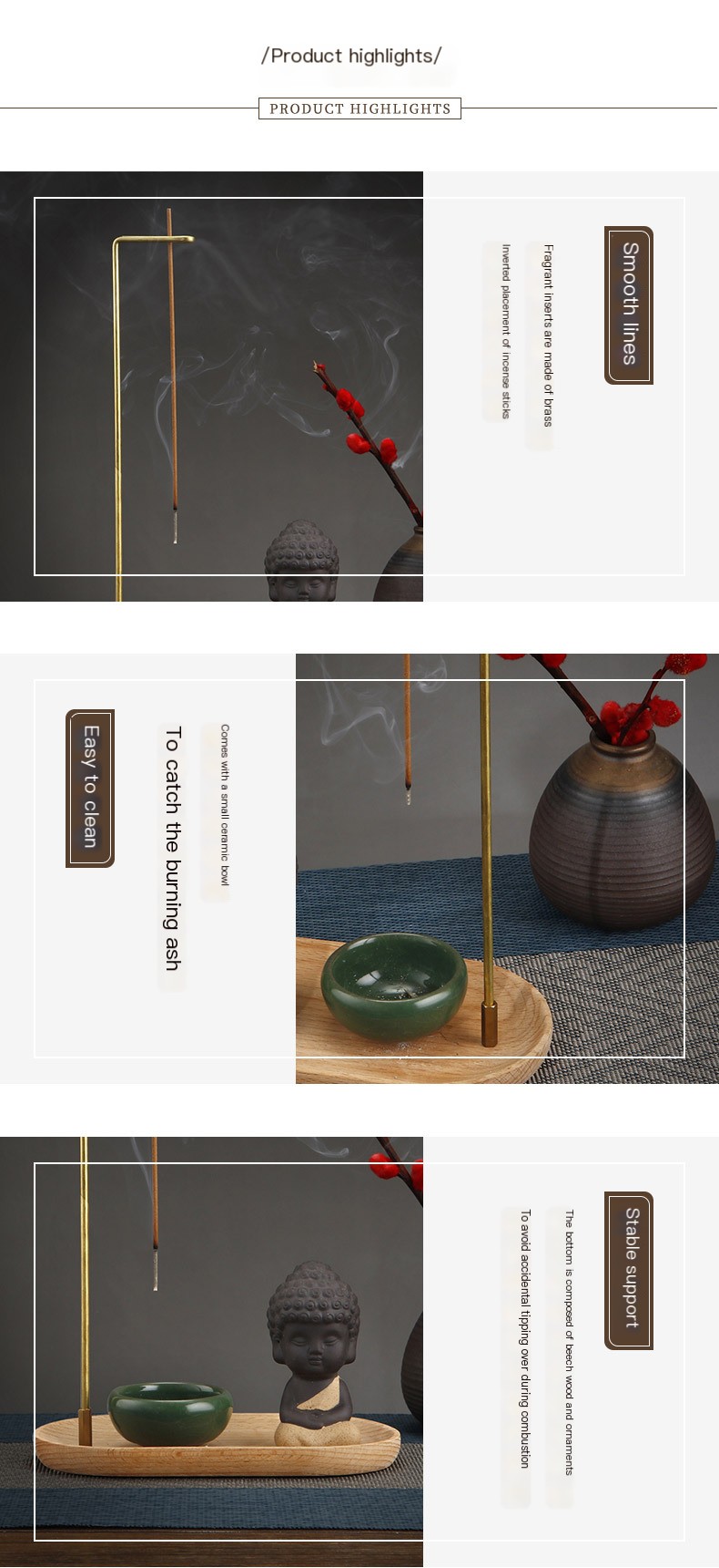 Reverse Flow Incense Insert Set 3