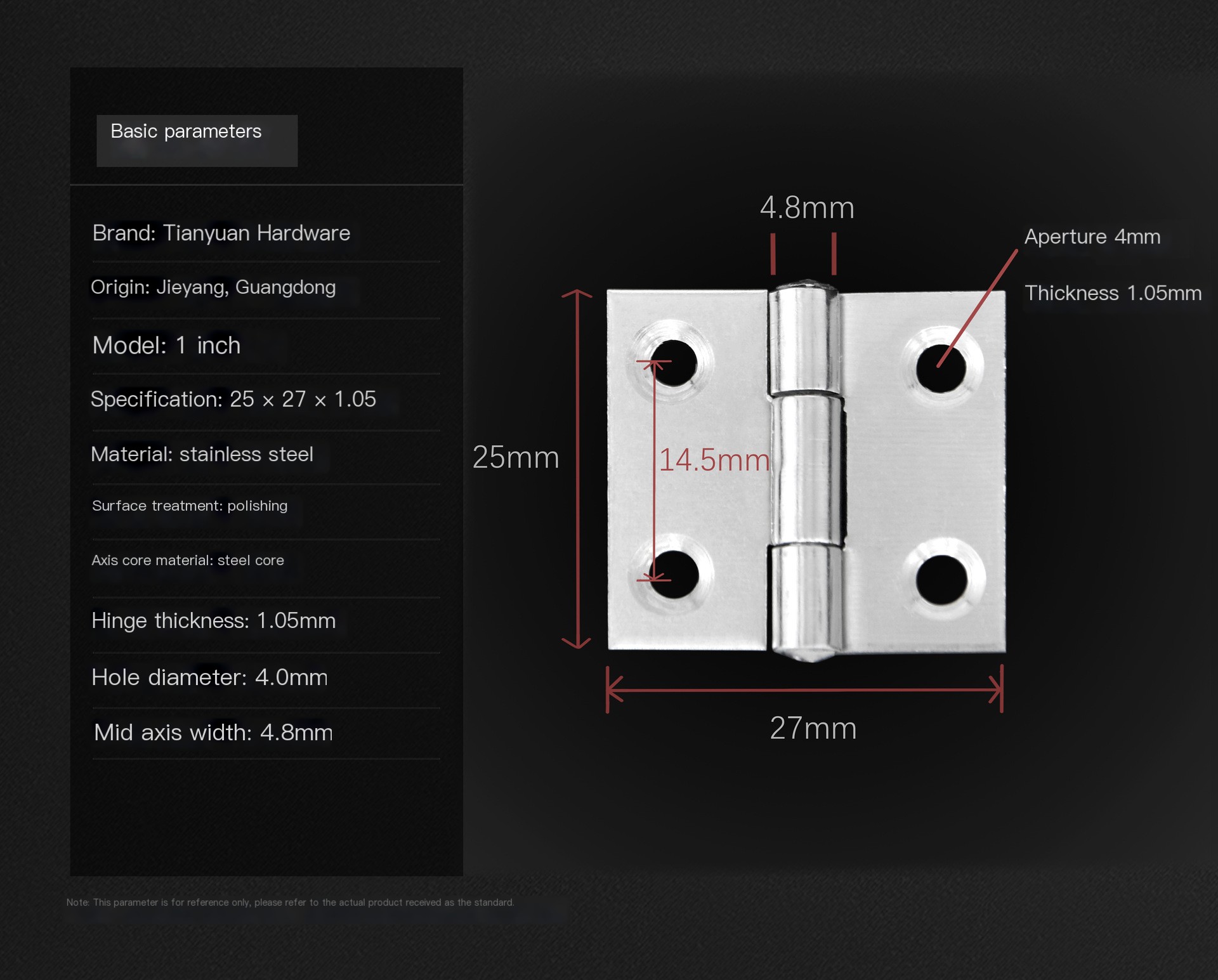 Pearlescent Door Hinges