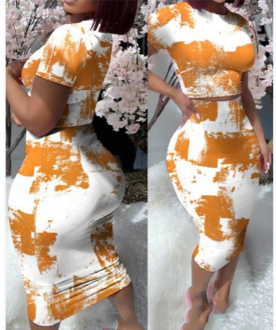 Light Pink Bodycon Two-Piece Set