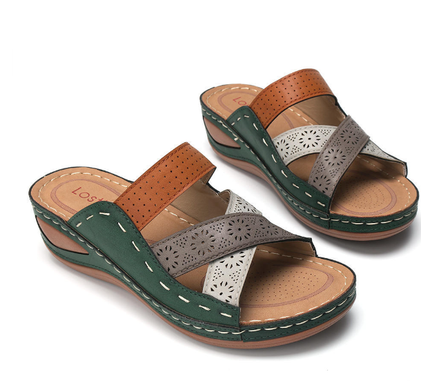 Cross Strap Sandals Image 3