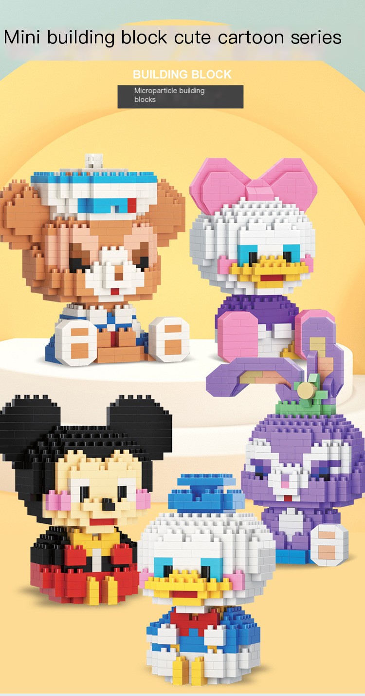 Cute cartoon mini building blocks 1