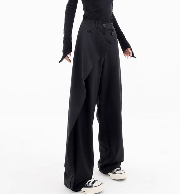 Asymmetrical Baggy Pants Image 3