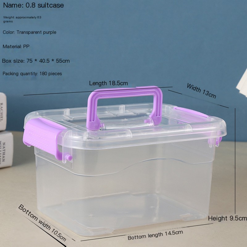 Aqua Fairy Storage Box in transparent purple