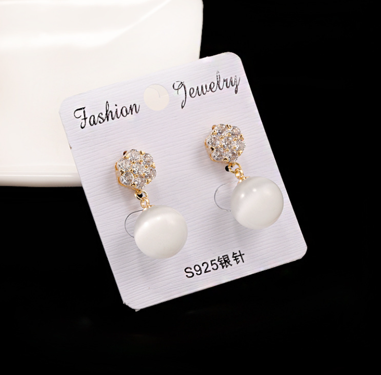 Different styles of earrings