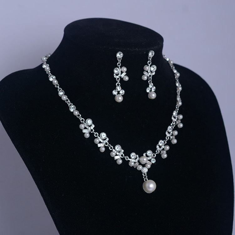 Bridal Necklace and Earrings Set 7