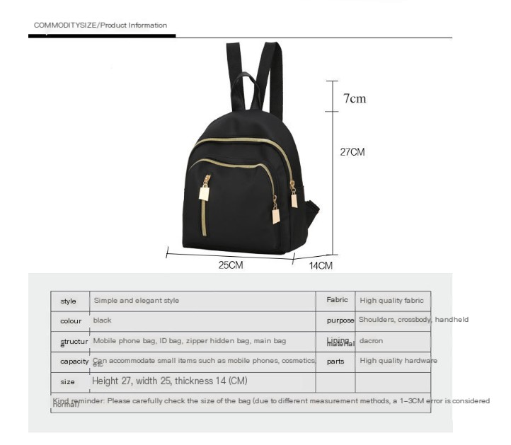 Fashionable Double-Shoulder Backpack