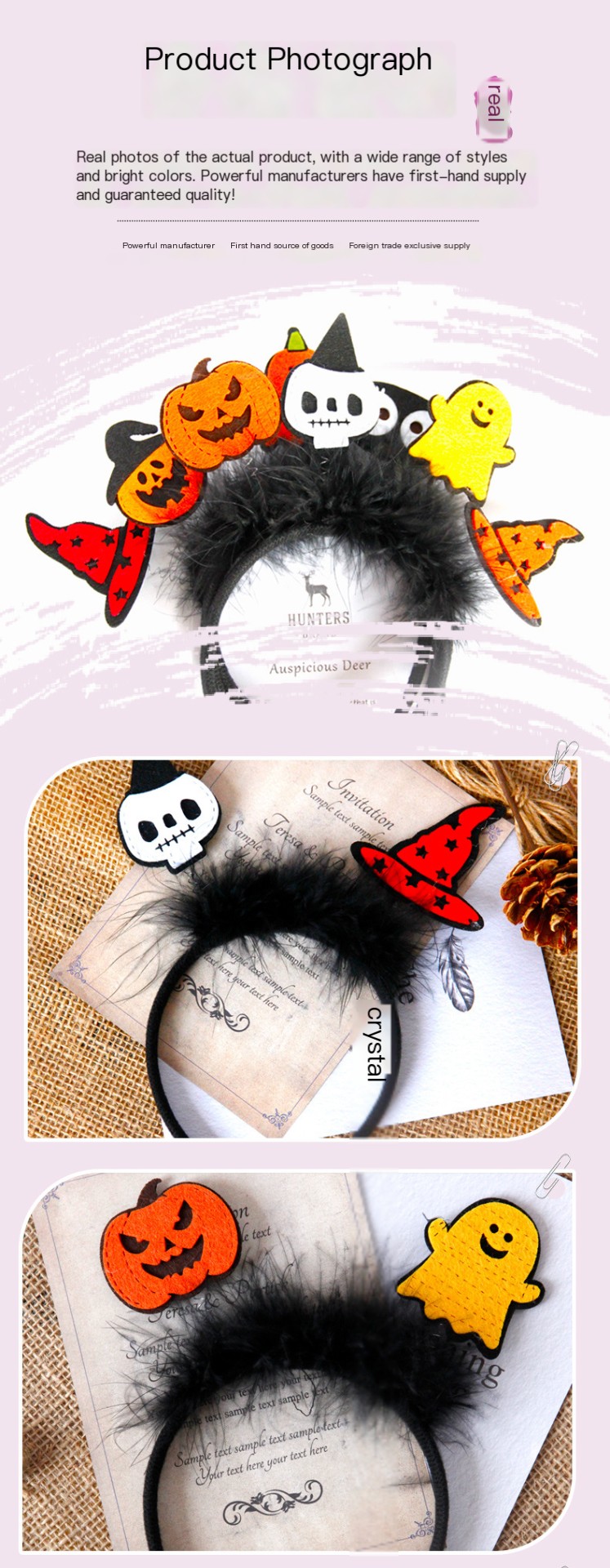 Halloween Hair Hoop Details
