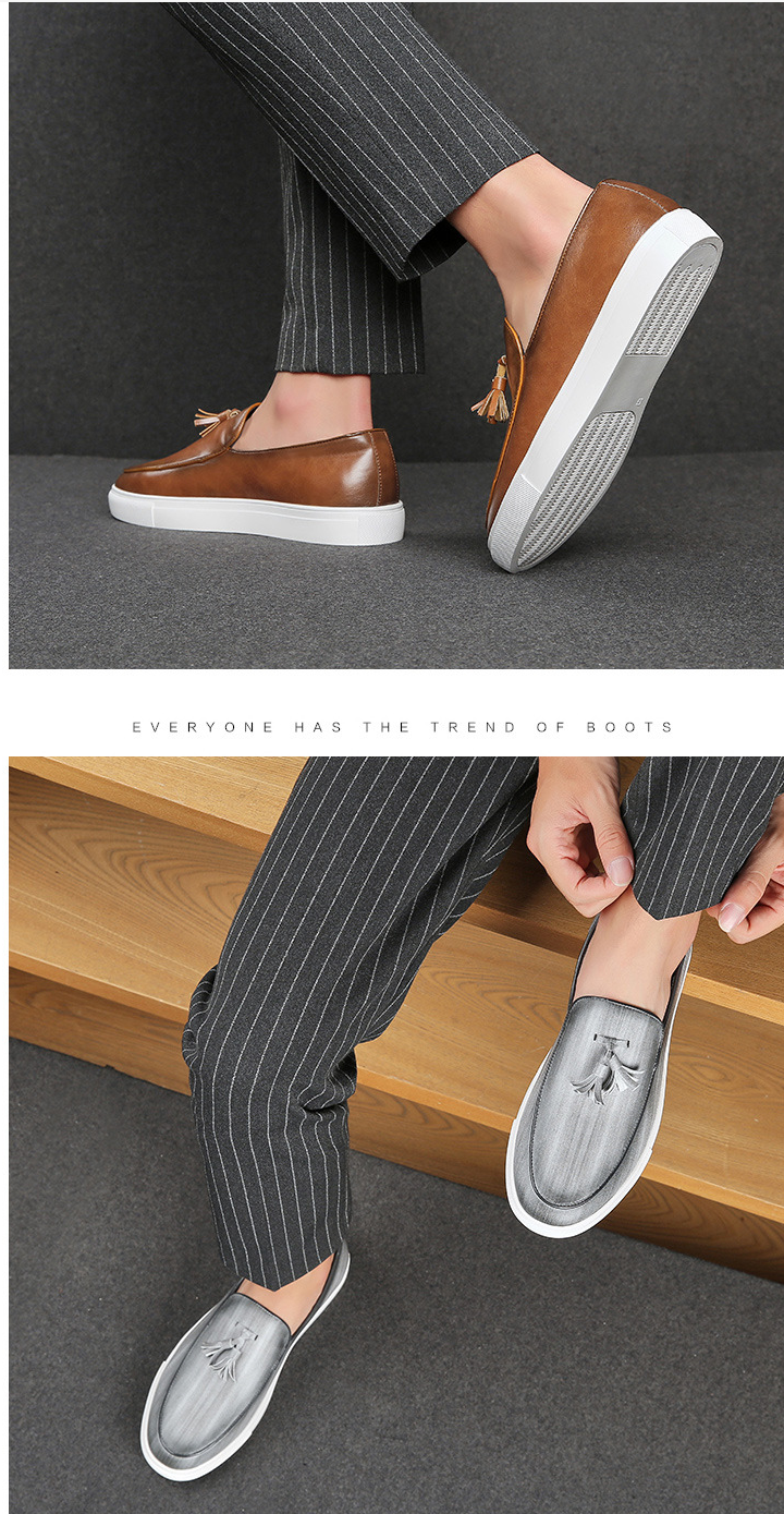 Korean Loafers in Gray