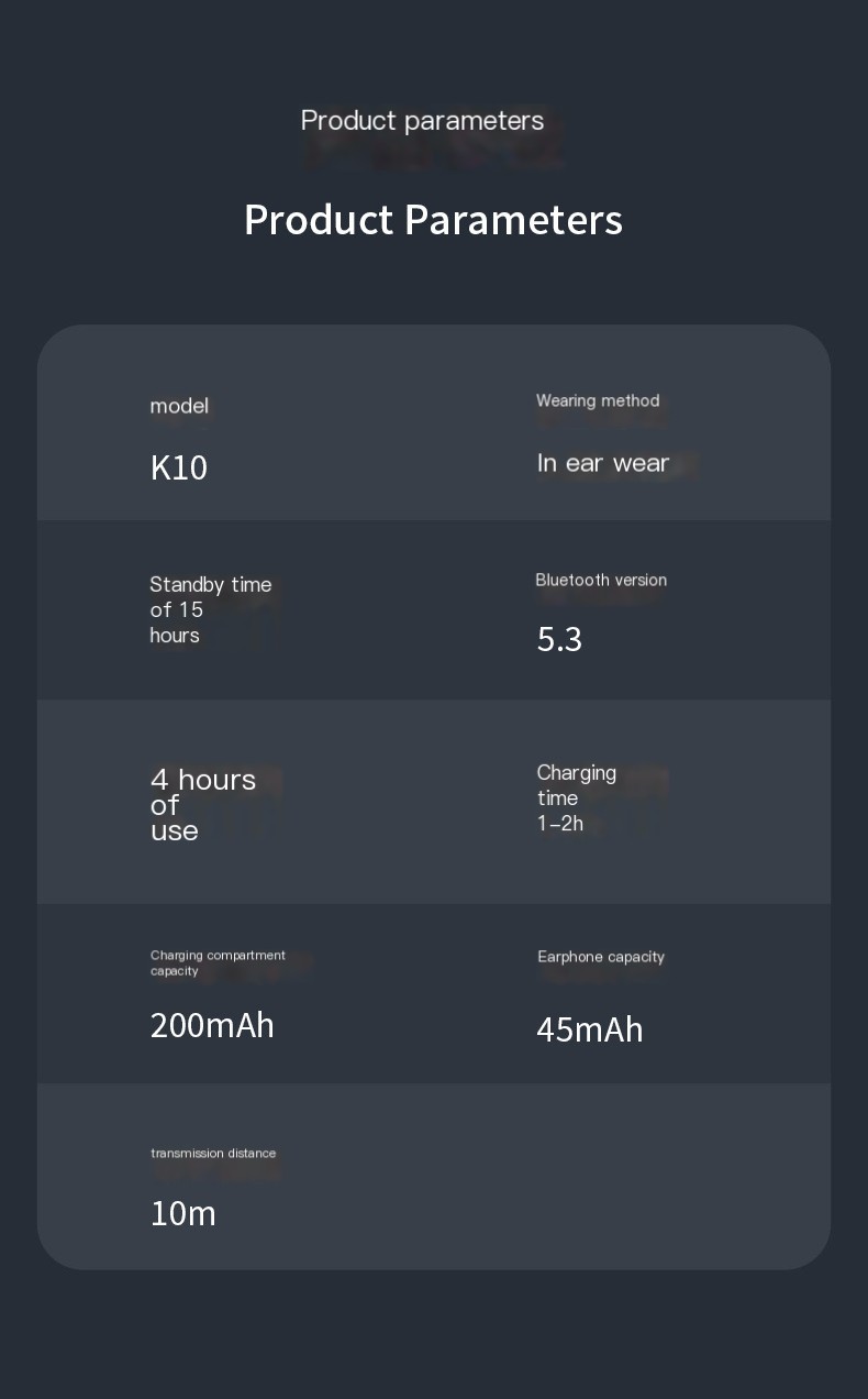 K10 Bluetooth Earbuds Image 11