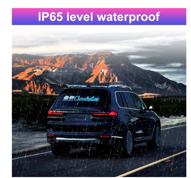 Ultra-thin Car LED Advertising Screen 2