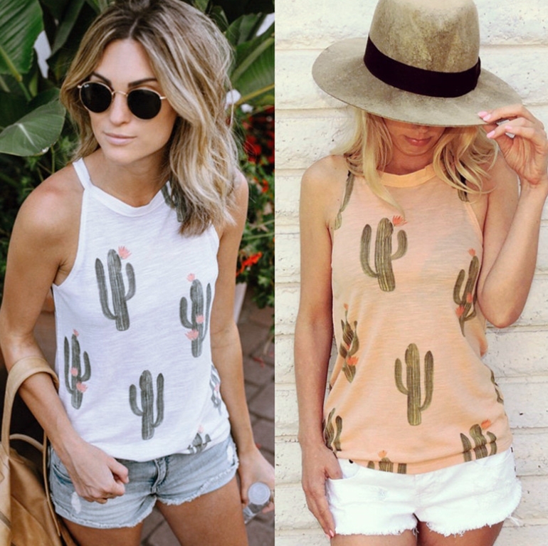 Stylish Cactus Tank