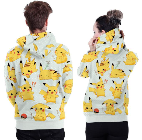 Pikachu Hoodie Jacket Front View