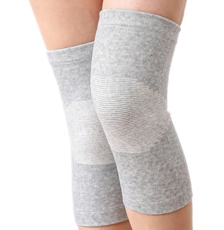 Cold-Weather Knee Pads Gray Shell Velvet